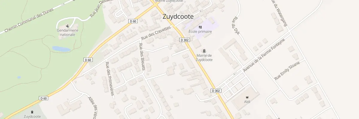 Plan du 119 Rue du Gen de Gaulle à Zuydcoote