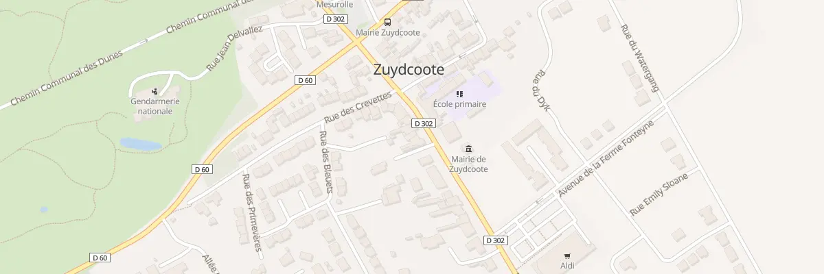 Plan du 127 Rue du Gen de Gaulle à Zuydcoote
