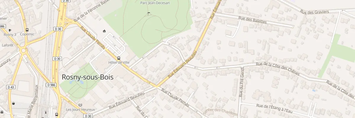 Plan du 22 Rue Emile Auxerre à Rosny-sous-Bois