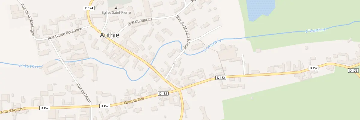 Plan du 4 Rue du Moulin à Drap à Authie