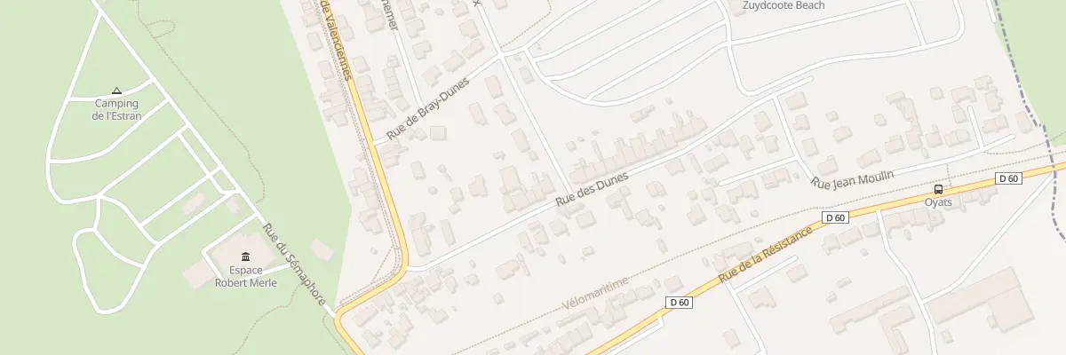 Plan du 57 Rue des Dunes à Zuydcoote