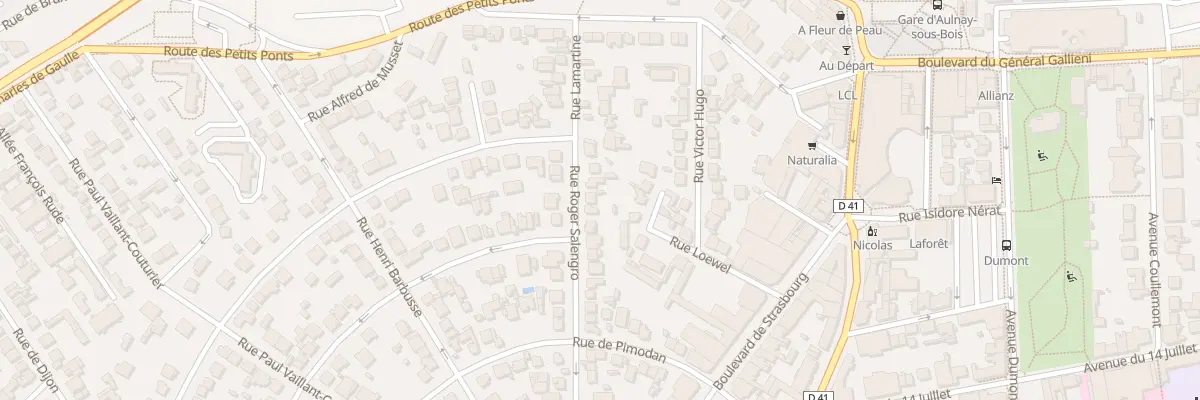 Plan du 42 Rue Roger Salengro à Aulnay-sous-Bois