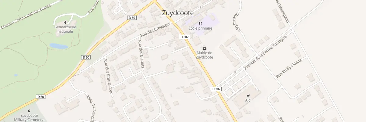 Plan du 115 Rue du Gen de Gaulle à Zuydcoote