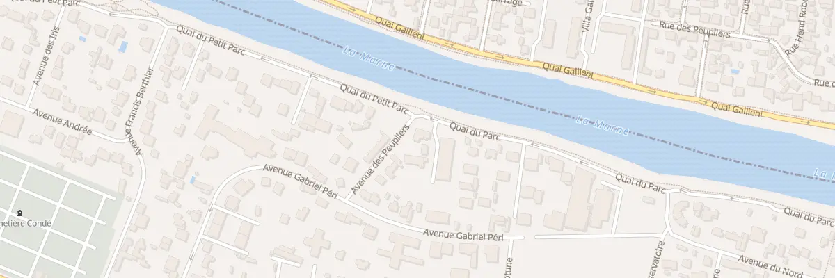 Plan du 2 Quai du Parc à Saint-Maur-des-Fossés