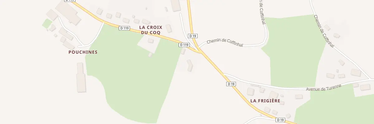 Plan du 1 La Croix du Coq à Montsalvy