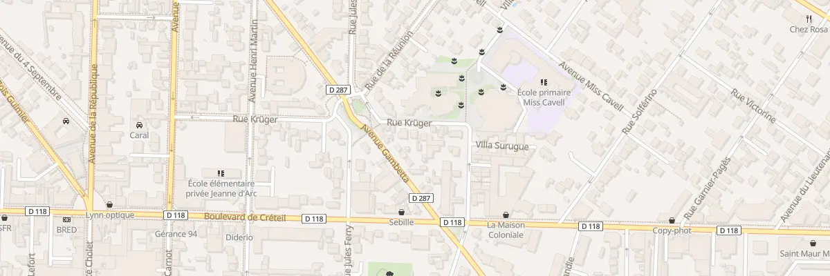 Plan du 20 Rue Kruger à Saint-Maur-des-Fossés