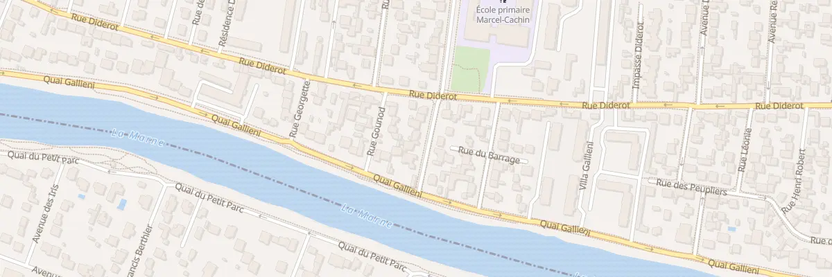 Plan du 5 Vla des Bords de Marne à Champigny-sur-Marne