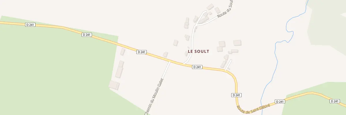 Plan du 72 Rte de St Desire à Chazemais