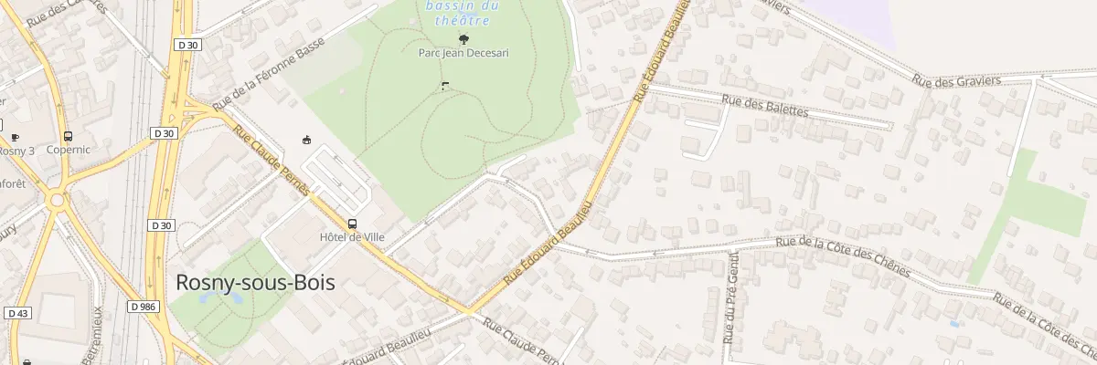 Plan du 15 Rue Emile Auxerre à Rosny-sous-Bois