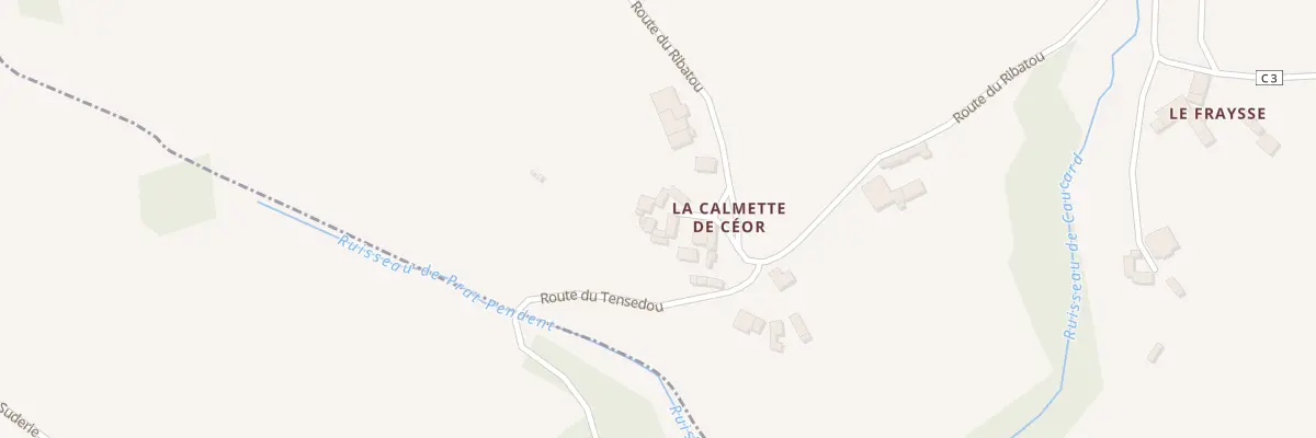 Plan du 5346A La Calmette de Ceor à Cassagnes-Bégonhès