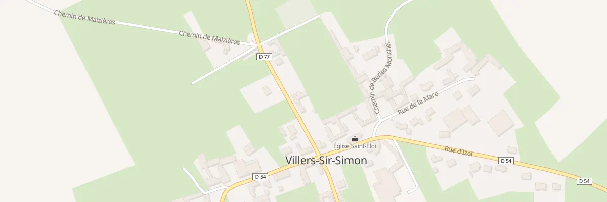 Plan du 3 Rue de Penin à Villers-Sir-Simon