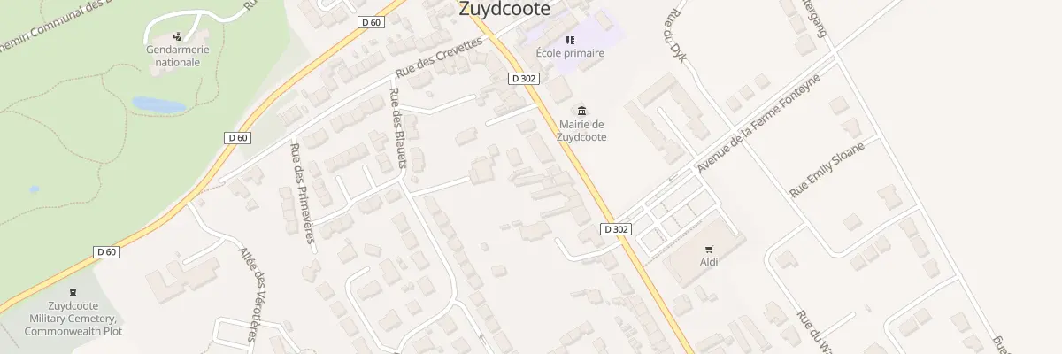Plan du 105 Rue du Gen de Gaulle à Zuydcoote