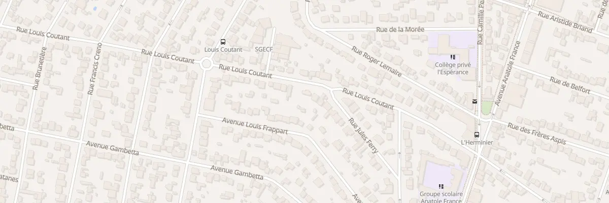 Plan du 33 Rue Louis Coutant à Aulnay-sous-Bois
