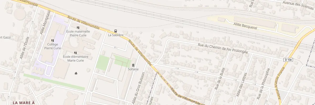 Plan du 5 Rue du Chem de Fer Prolongee à Bondy