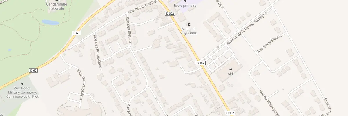 Plan du 99 Rue du Gen de Gaulle à Zuydcoote