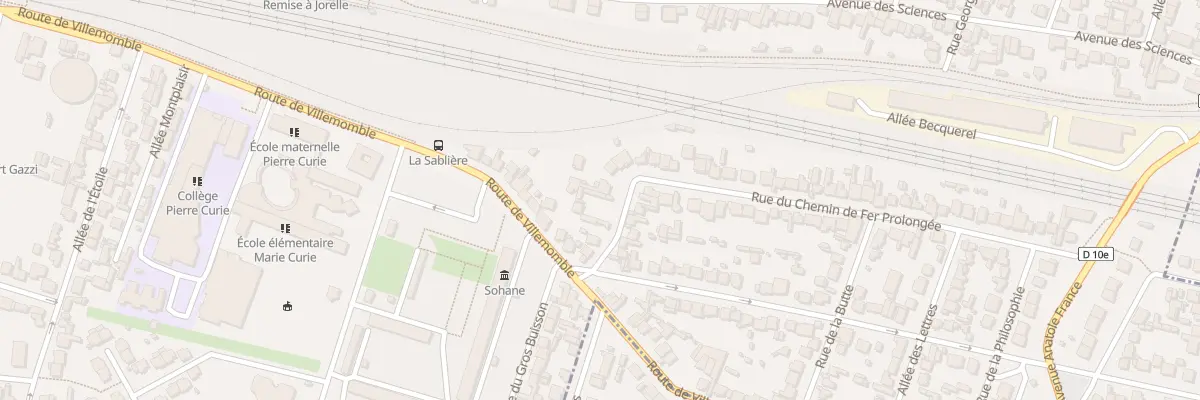 Plan du 9 Rue du Chem de Fer Prolongee à Bondy