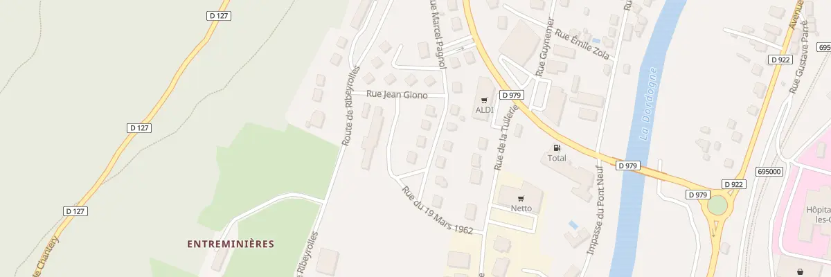Plan du 202 Rue Marcel Pagnol à Bort-les-Orgues