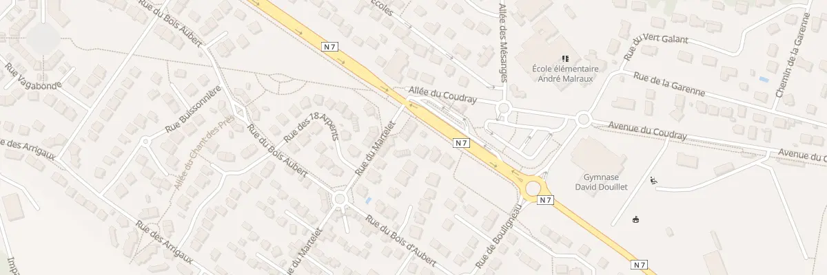 Plan du 6 Rue du Martelet au Coudray-Montceaux