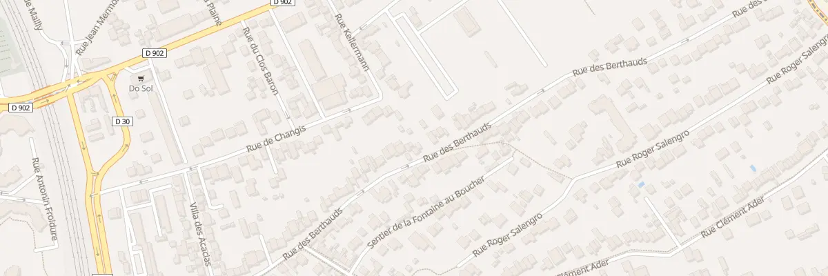 Plan du 95 Rue des Berthauds à Rosny-sous-Bois