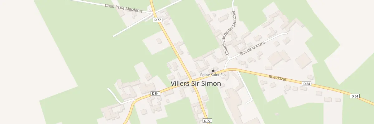 Plan du 1 Rue de Penin à Villers-Sir-Simon