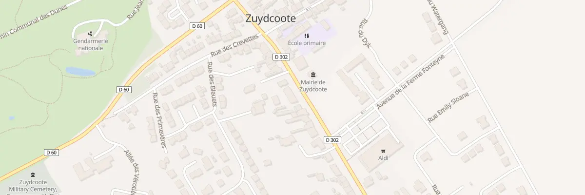 Plan du 113 Rue du Gen de Gaulle à Zuydcoote