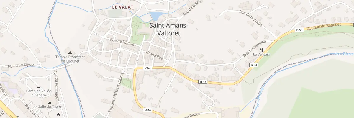 Plan du 1 Rue du Rampan à Saint-Amans-Valtoret