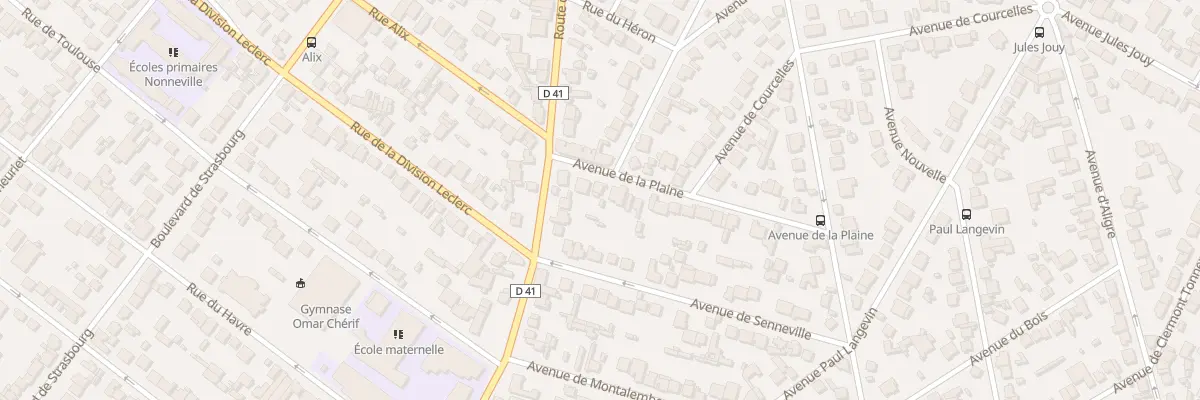 Plan du 6 Av de la Plaine à Aulnay-sous-Bois