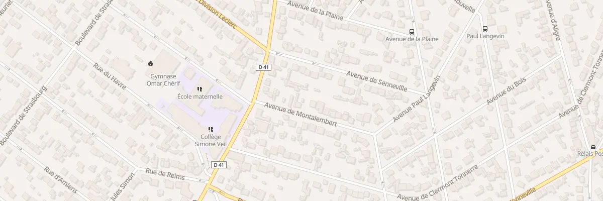 Plan du 9 Av de Montalembert à Aulnay-sous-Bois