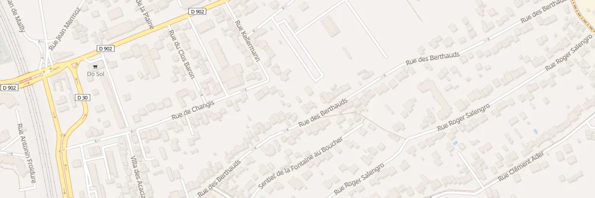 Plan du 99 Rue des Berthauds à Rosny-sous-Bois