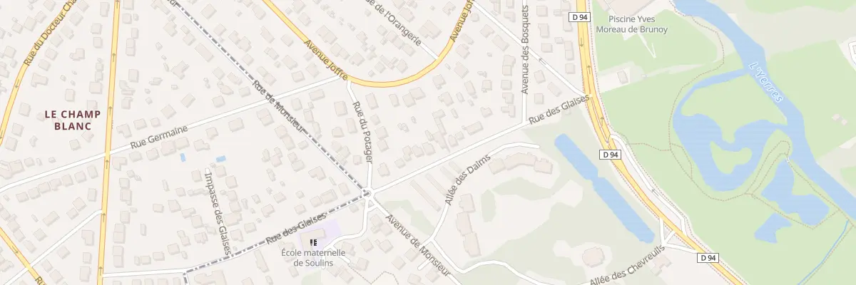 Plan du 14A Rue des Glaises à Brunoy