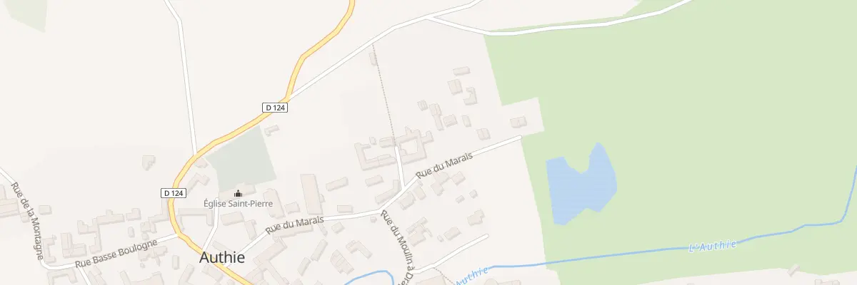 Plan du 9B Rue du Marais à Authie
