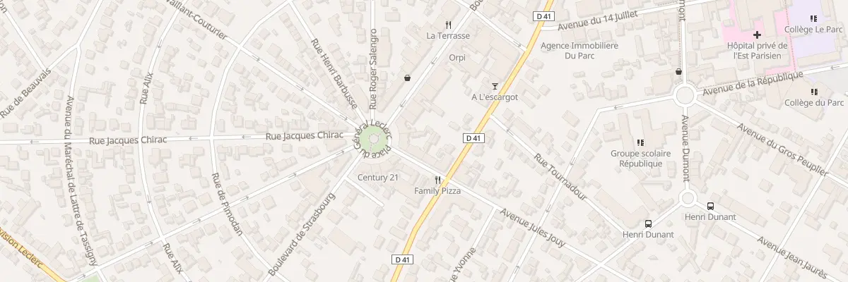 Plan du 6 Rue P Vaillant Couturier à Aulnay-sous-Bois