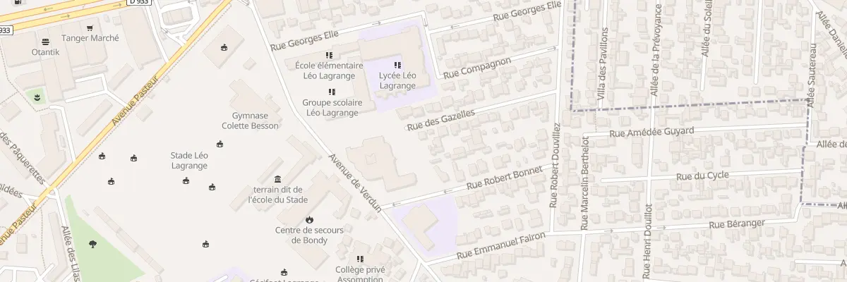 Plan du 25 Rue des Gazelles à Bondy