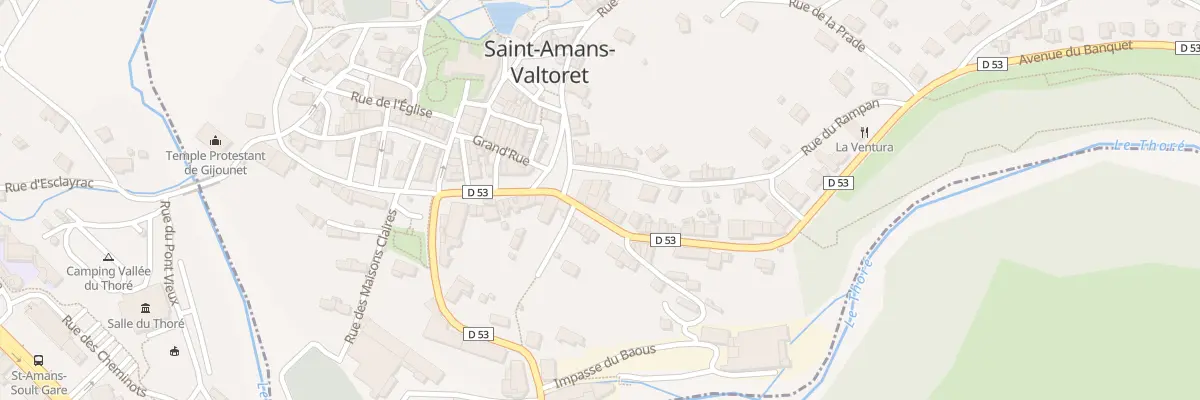 Plan du 1 Av du Banquet à Saint-Amans-Valtoret