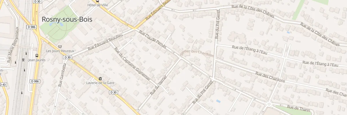Plan du 56 Rue Claude Pernes à Rosny-sous-Bois