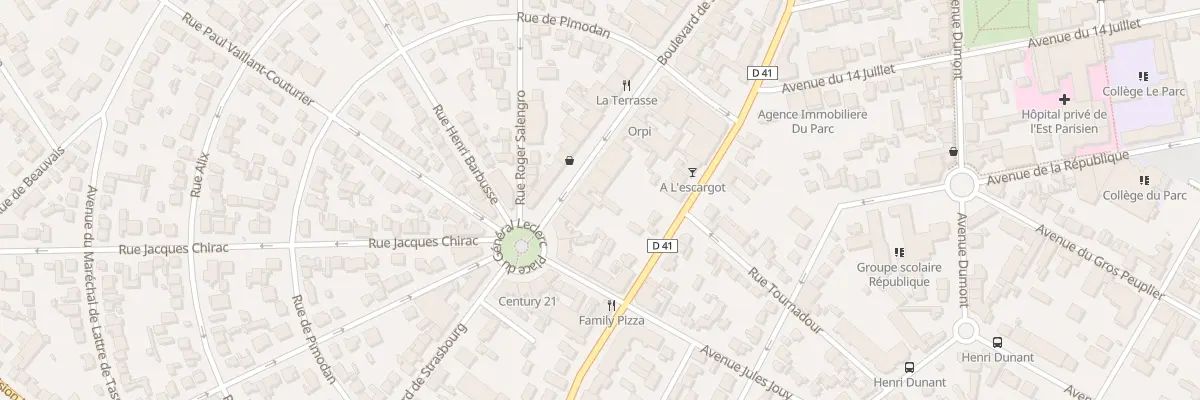 Plan du 35 Bd Strasbourg à Aulnay-sous-Bois