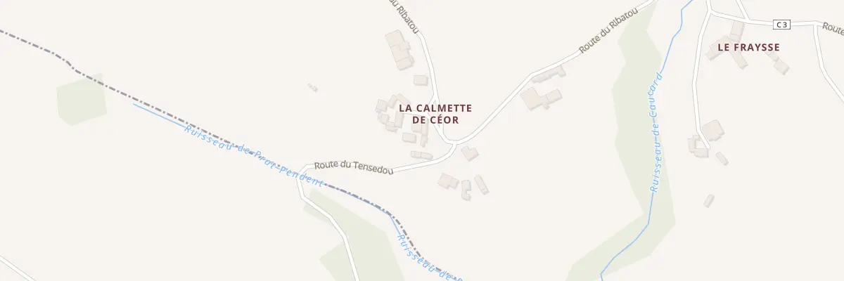 Plan du 5346 La Calmette de Ceor à Cassagnes-Bégonhès