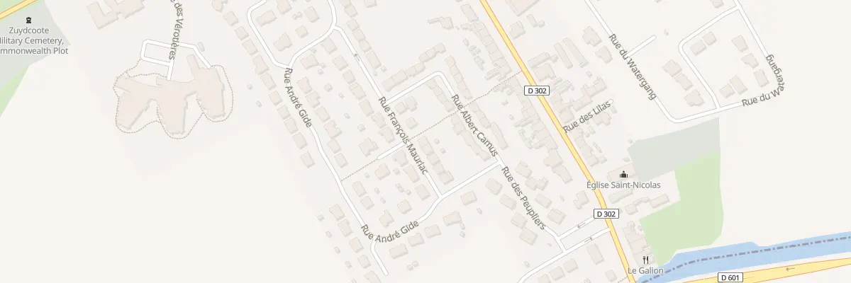 Plan du 9 Rue Francois Mauriac à Zuydcoote
