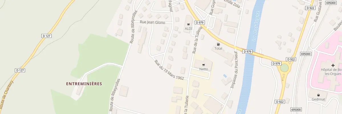 Plan du 243 Rue Marcel Pagnol à Bort-les-Orgues