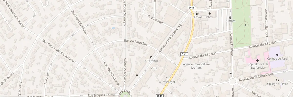 Plan du 9 Rue de Pimodan à Aulnay-sous-Bois