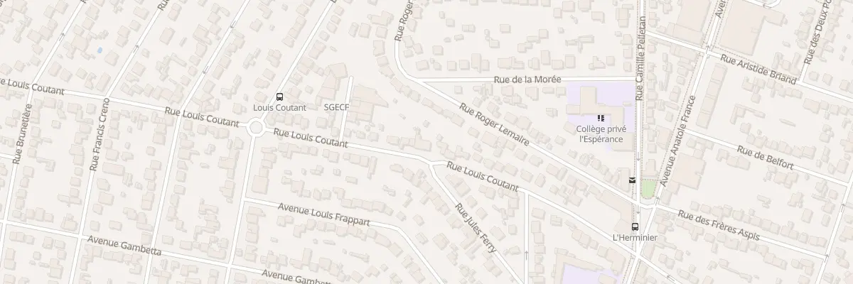 Plan du 36 Rue Louis Coutant à Aulnay-sous-Bois