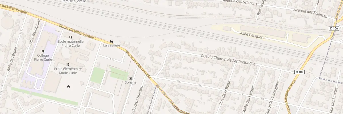Plan du 10B Rue du Chem de Fer Prolongee à Bondy