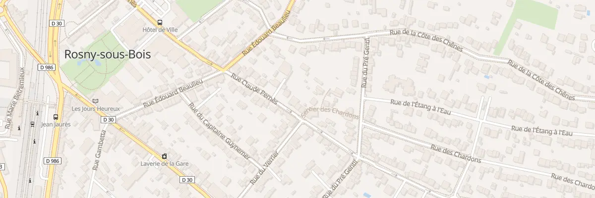 Plan du 69B Rue Claude Pernes à Rosny-sous-Bois