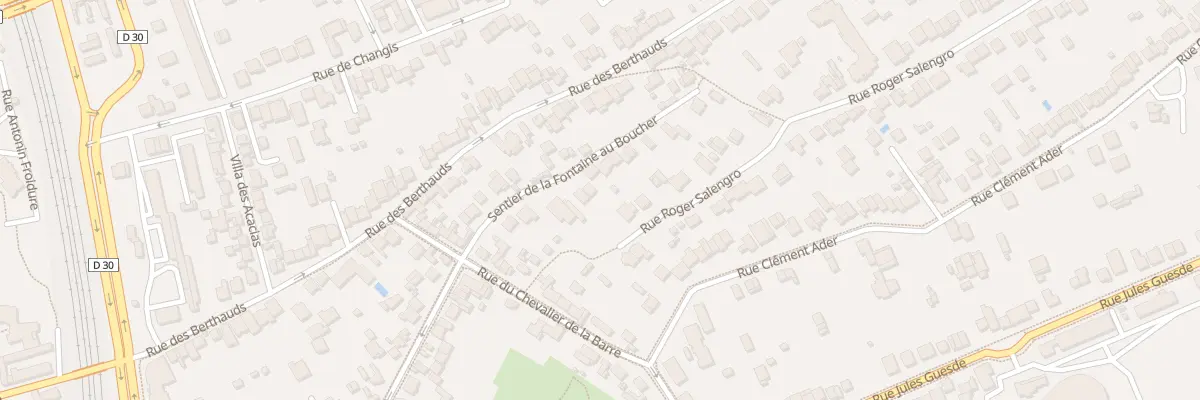 Plan du 21 Rue Roger Salengro à Rosny-sous-Bois