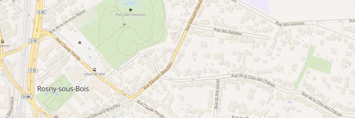 Plan du 42 Rue Edouard Beaulieu à Rosny-sous-Bois