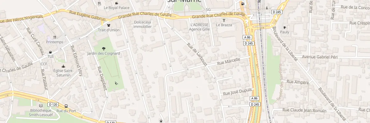Plan du 13 Rue des Defenseurs de Verdun à Nogent-sur-Marne
