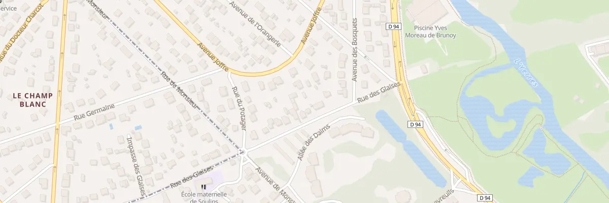 Plan du 10 Rue des Glaises à Brunoy
