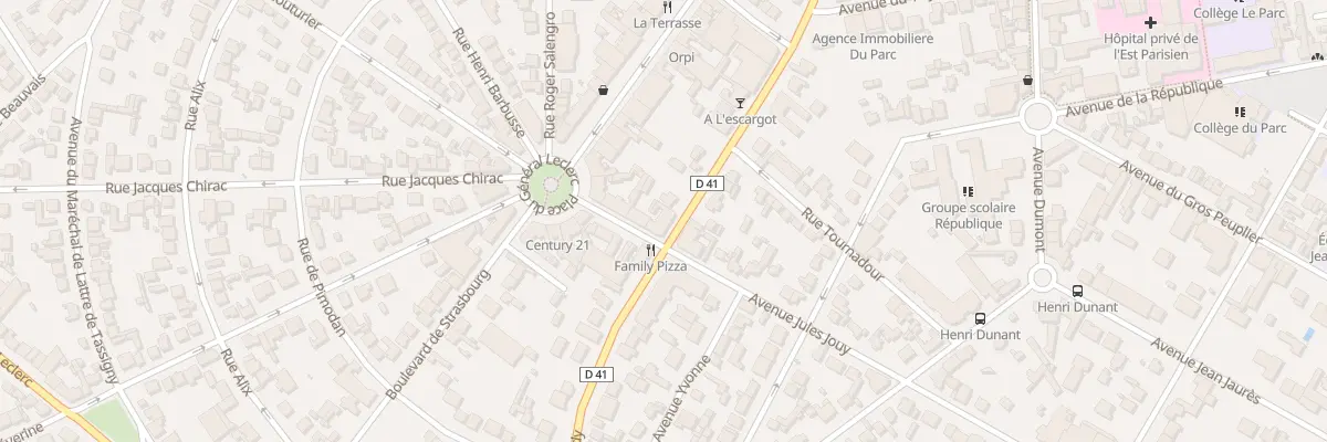 Plan du 56 Rte de Bondy à Aulnay-sous-Bois