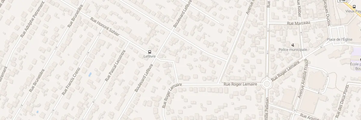 Plan du 2 Rue Honoré Sohier à Aulnay-sous-Bois