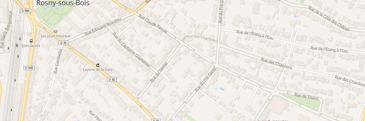 Plan du 24 Rue du Verrier à Rosny-sous-Bois
